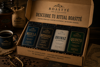DESCUBRE TU RITUAL ROASTTE 4 PACK 250GR C/U