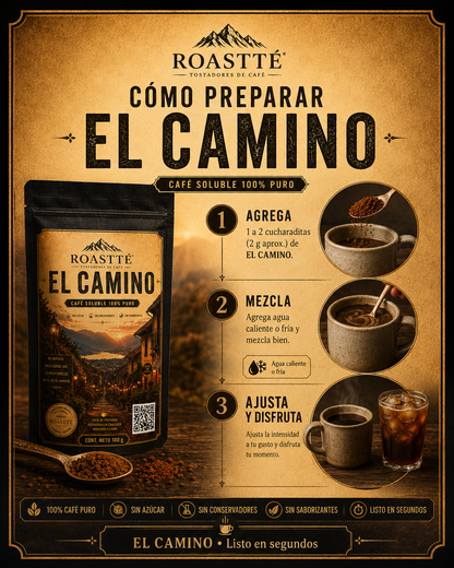 EL CAMINO™ — Café soluble 100% puro liofilizado